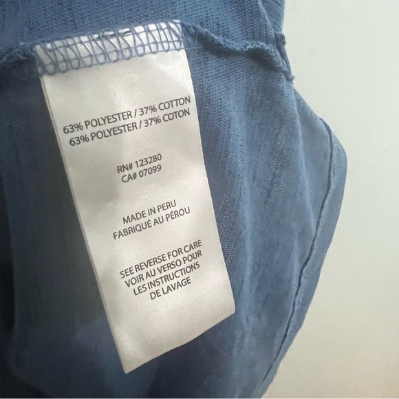 Travis Matthew “Cerveza” Heathered Blue Golf Polo Medium - Picture 4 of 6